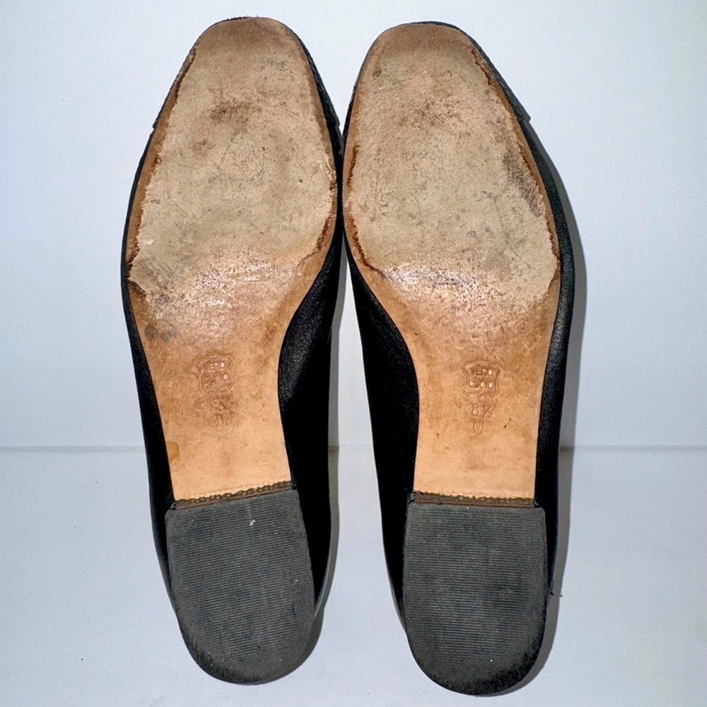Van Eli Black & Reptile Trim Leather Flats, Sz 8.5M - Picture 10 of 12